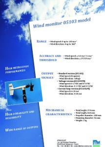 YOUNG Anemometer Wind Monitor 05103 model - ATMOS