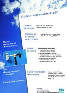 Capteur vent mod�le 05103 YOUNG - BLET