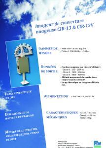 CIR-13 Imageur couverture nuageuse
