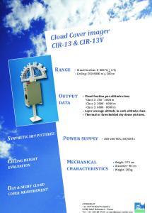 CIR-13 Cloud Cover Infrared Radiometer