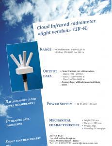 CIR-4L Light Infrared Radiometer for Cloud Cover