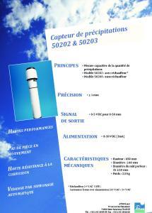 Capteur de pr�cipitation