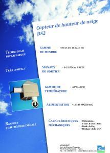 Capteur de hauteur de neige
