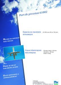 Port de pression barom�trique