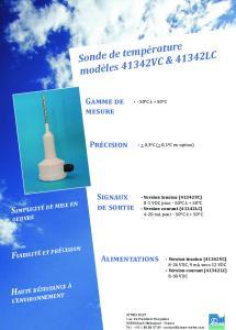 Sonde de temp�rature mod�le 41342
