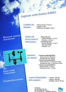 03002 Capteur vent Sentry