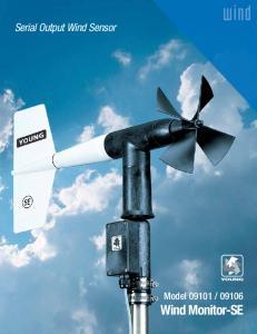 Serial Output Wind Sensor