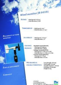 Wind monitor JR 04101