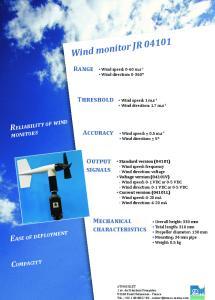 Wind monitor JR 04101