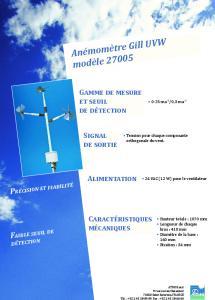 UVW Gill anemometer
