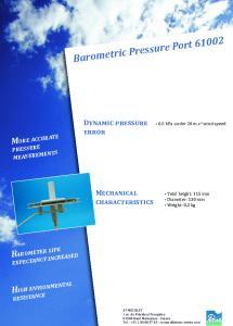 Barometric pressure port