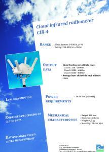 Cloud infrared radiometer CIR-4