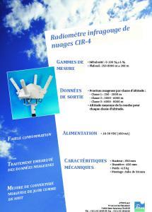 CIR-4 Radiometre infragouge de nuages